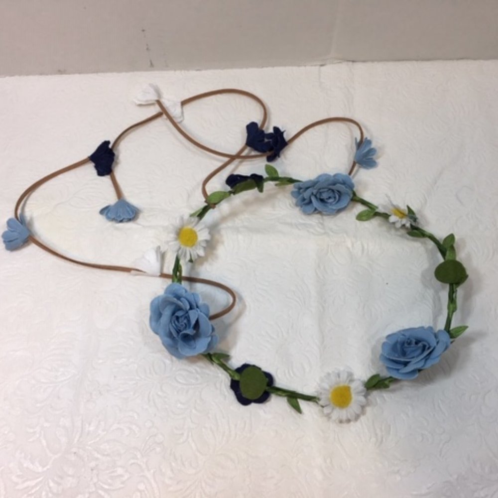 Round Floral Headpiece Wedding Birthday Spring Plays